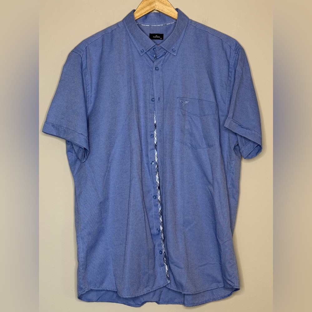 Tudor Casual Blue Button Down Shirt